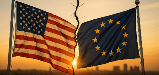 Drapeau usa et europe